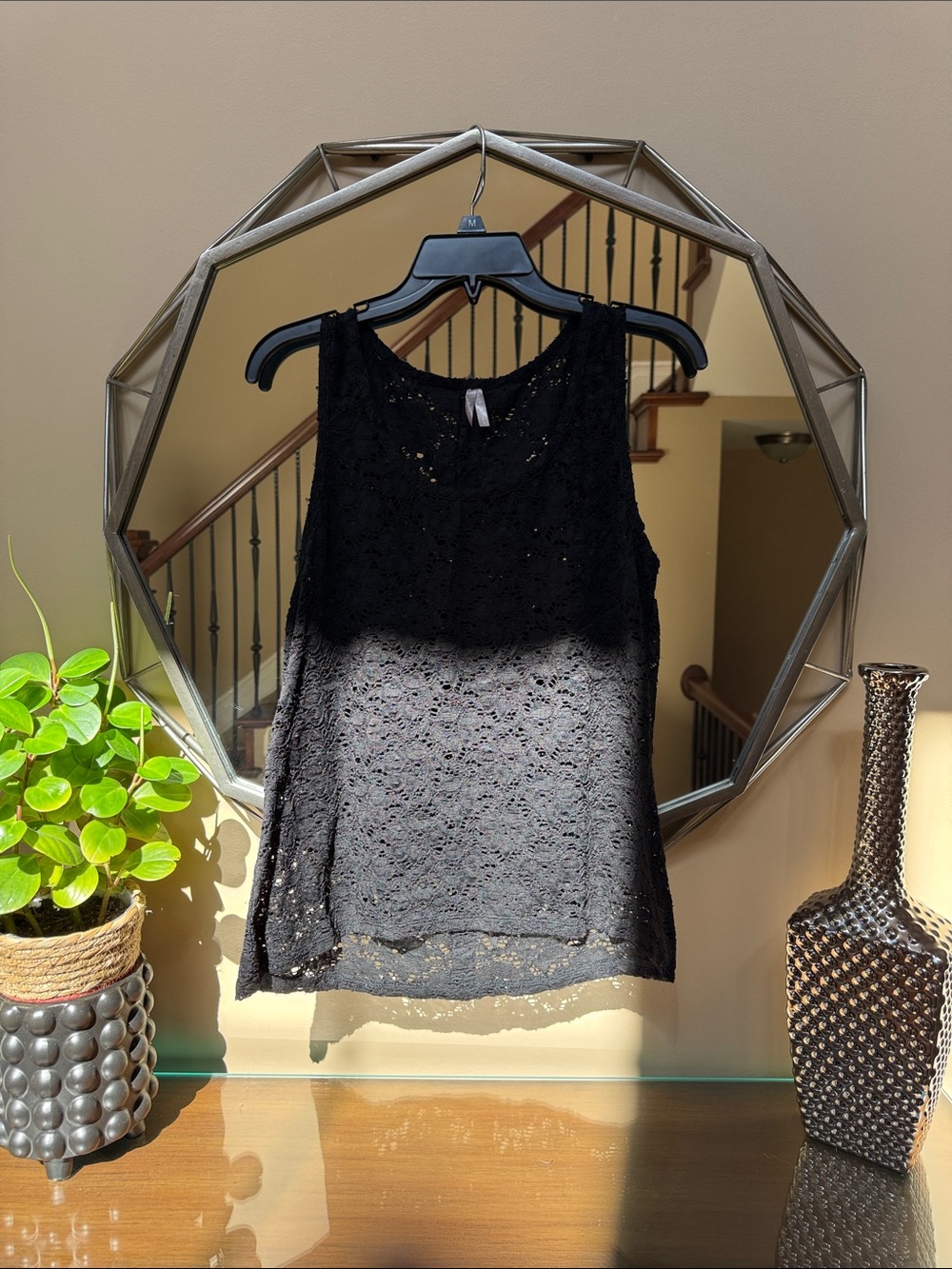 Vanity Black Lace Camisole Tank Top